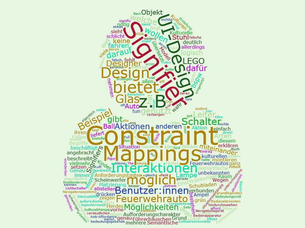 UI-Design: Affordances, Constraints, Mappings, …